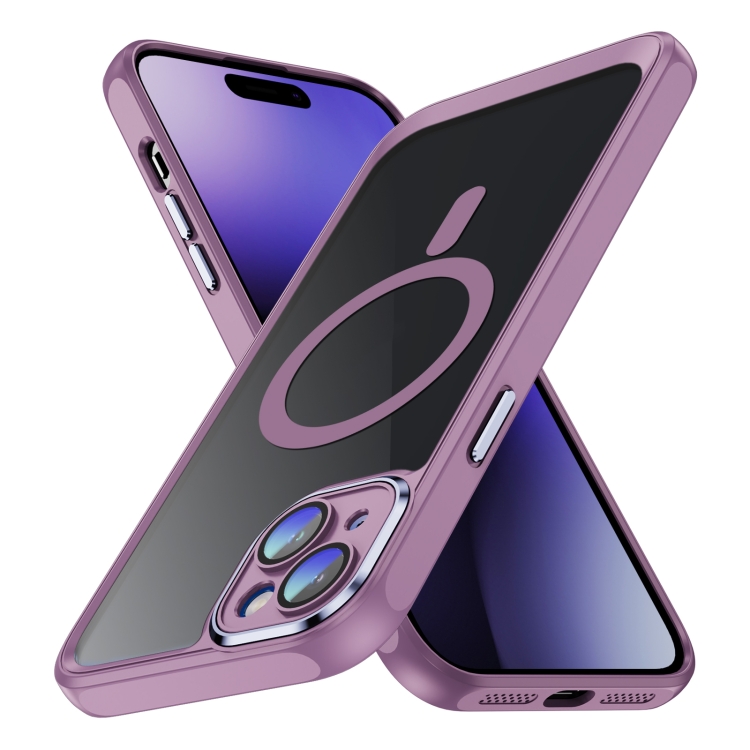 For iPhone 15 Plus MagSafe Magnetic PC + TPU Phone Case with Lens Film(Light Purple)
For iPhone 15 Plus MagSafe Magnetic PC + TPU Phone Case with Lens Film(Light Purple)
