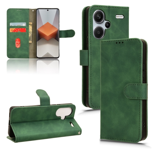 For Xiaomi Redmi Note 13 Pro+ Skin Feel Magnetic Flip Leather Phone Case(Green)
For Xiaomi Redmi Note 13 Pro+ Skin Feel Magnetic Flip Leather Phone Case(Green)