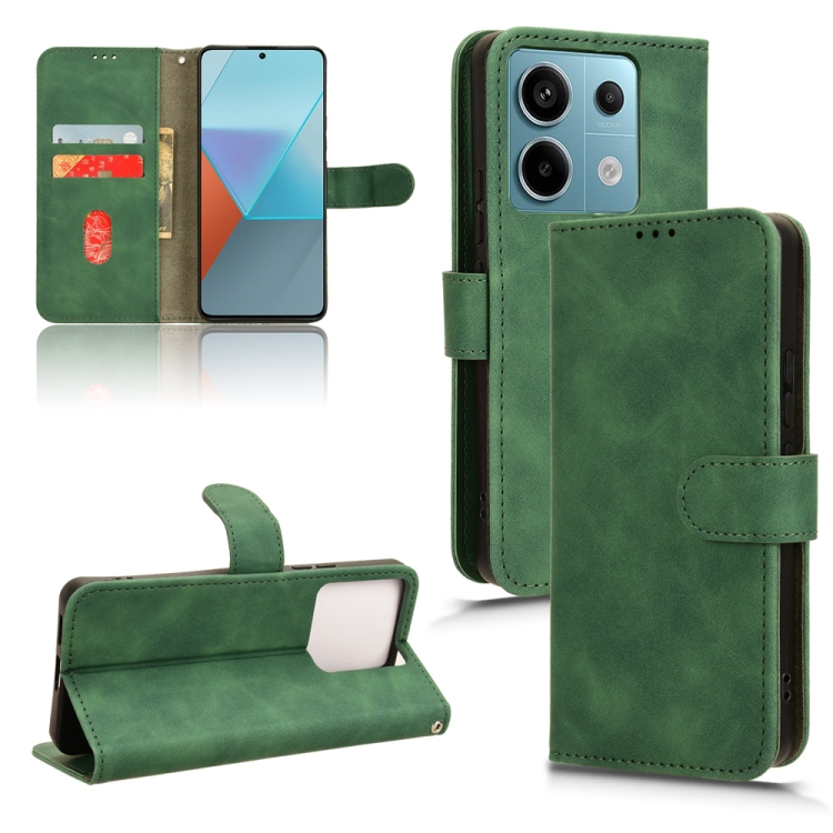 For Xiaomi Redmi Note 13 Pro 5G Skin Feel Magnetic Flip Leather Phone Case(Green)
For Xiaomi Redmi Note 13 Pro 5G Skin Feel Magnetic Flip Leather Phone Case(Green)