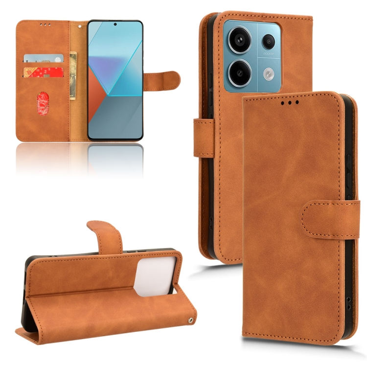 For Xiaomi Redmi Note 13 Pro 5G Skin Feel Magnetic Flip Leather Phone Case(Brown)
For Xiaomi Redmi Note 13 Pro 5G Skin Feel Magnetic Flip Leather Phone Case(Brown)