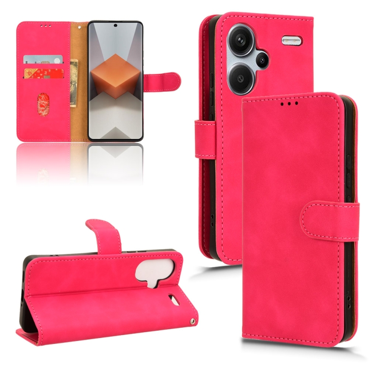 For Xiaomi Redmi Note 13 Pro+ 5G Skin Feel Magnetic Flip Leather Phone Case(Rose Red)
For Xiaomi Redmi Note 13 Pro+ 5G Skin Feel Magnetic Flip Leather Phone Case(Rose Red)