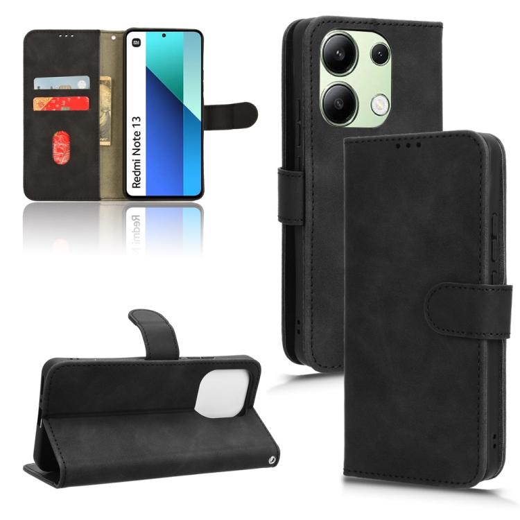 For Xiaomi Redmi Note 13 4G Skin Feel Magnetic Flip Leather Phone Case(Black)
For Xiaomi Redmi Note 13 4G Skin Feel Magnetic Flip Leather Phone Case(Black)