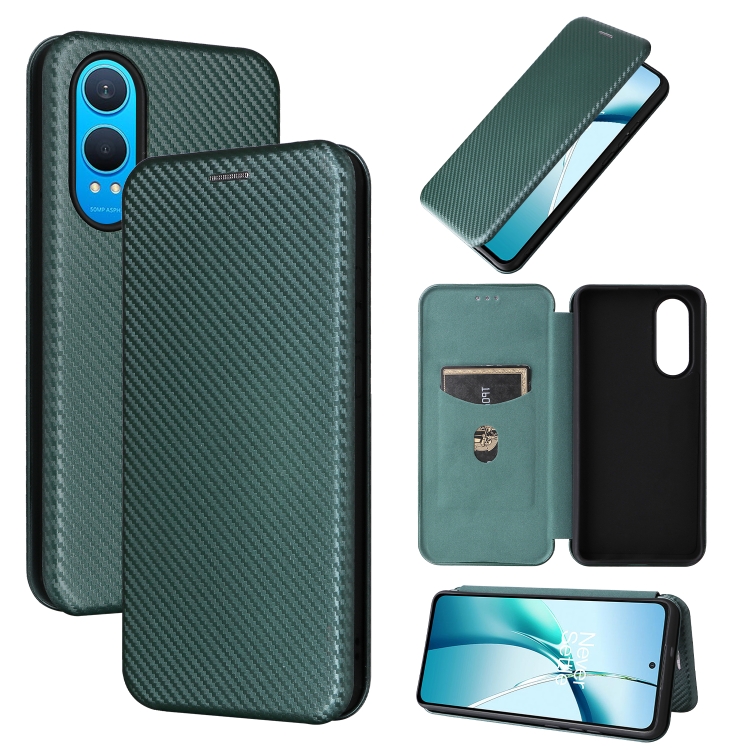 For OnePlus Nord CE4 Lite Carbon Fiber Texture Flip Leather Phone Case(Green)
For OnePlus Nord CE4 Lite Carbon Fiber Texture Flip Leather Phone Case(Green)