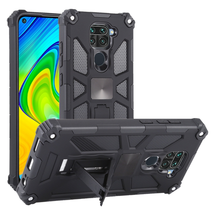 For Xiaomi Redmi Note 9 Shockproof TPU + PC Magnetic Protective Case with Holder(Black)
For Xiaomi Redmi Note 9 Shockproof TPU + PC Magnetic Protective Case with Holder(Black)