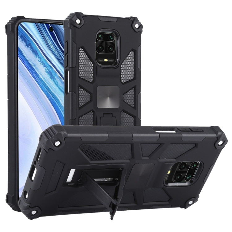 For Xiaomi Redmi Note 9s / Note 9 Pro Shockproof TPU + PC Magnetic Protective Case with Holder(Black)
For Xiaomi Redmi Note 9s / Note 9 Pro Shockproof TPU + PC Magnetic Protective Case with Holder(Black)