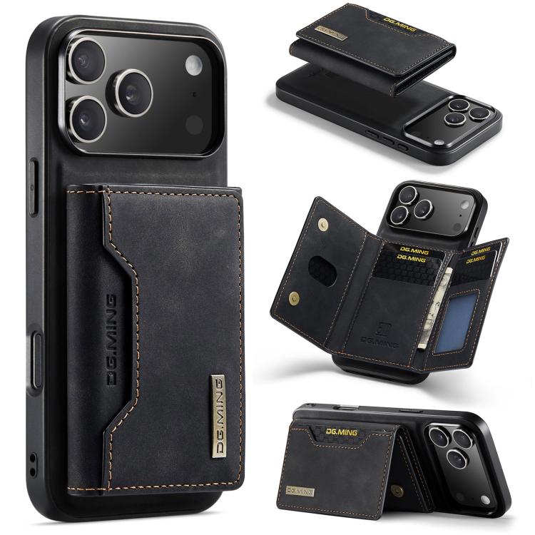 For iPhone 17 Pro DG.MING M2 Series 3-Fold Card Bag Wallet Leather Phone Case(Black)
For iPhone 17 Pro DG.MING M2 Series 3-Fold Card Bag Wallet Leather Phone Case(Black)