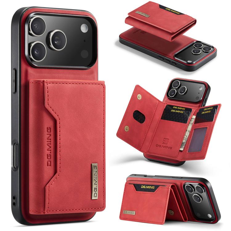 For iPhone 17 Pro DG.MING M2 Series 3-Fold Card Bag Wallet Leather Phone Case(Red)
For iPhone 17 Pro DG.MING M2 Series 3-Fold Card Bag Wallet Leather Phone Case(Red)