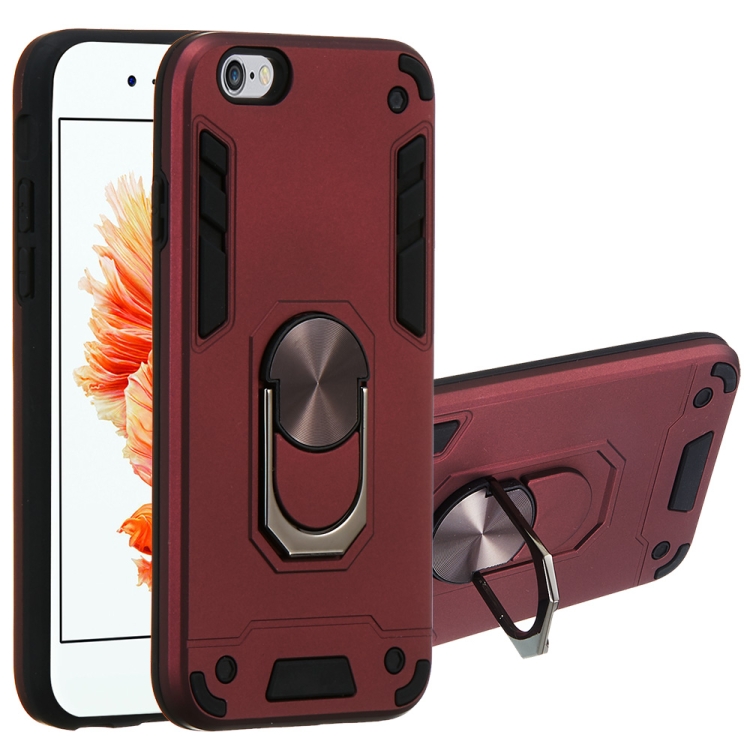 For iPhone 6 / 6s 2 in 1 Armour Series PC + TPU Protective Case with Ring Holder(Wnie Red)
For iPhone 6 / 6s 2 in 1 Armour Series PC + TPU Protective Case with Ring Holder(Wnie Red)