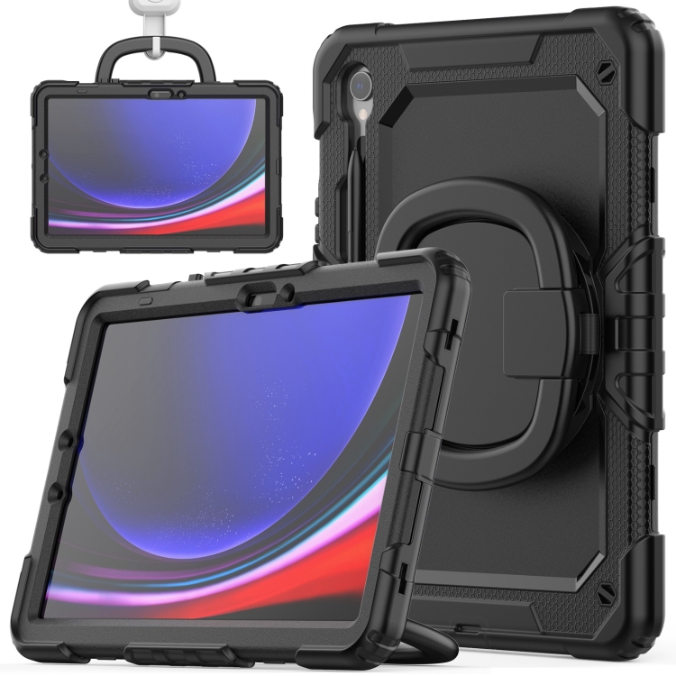 For Samsung Galaxy Tab S9 D Type Silicone Hybrid PC Tablet Case with Handle Holder(Black)
For Samsung Galaxy Tab S9 D Type Silicone Hybrid PC Tablet Case with Handle Holder(Black)