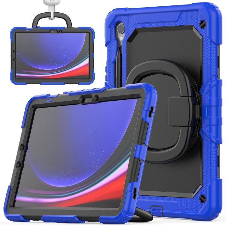 For Samsung Galaxy Tab S9 D Type Silicone Hybrid PC Tablet Case with Handle Holder(Blue)
For Samsung Galaxy Tab S9 D Type Silicone Hybrid PC Tablet Case with Handle Holder(Blue)