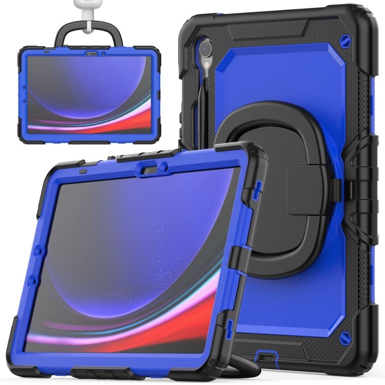 For Samsung Galaxy Tab S9 D Type Silicone Hybrid PC Tablet Case with Handle Holder(Blue PC)
For Samsung Galaxy Tab S9 D Type Silicone Hybrid PC Tablet Case with Handle Holder(Blue PC)