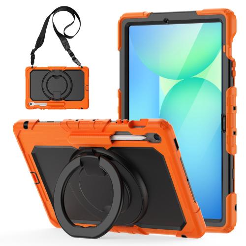 For Samsung Galaxy Tab S10 FE+ D Type Silicone Hybrid PC Tablet Case with Handle Holder(Orange)
For Samsung Galaxy Tab S10 FE+ D Type Silicone Hybrid PC Tablet Case with Handle Holder(Orange)