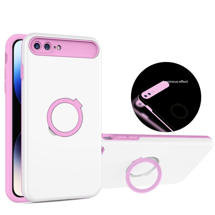 For iPhone 8 Plus / 7 Plus Luminous Series Ring Holder Phone Case(White + Pink)
For iPhone 8 Plus / 7 Plus Luminous Series Ring Holder Phone Case(White + Pink)