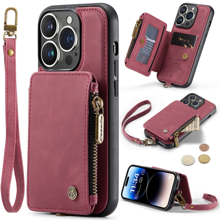 For iPhone 15 Pro CaseMe C20 Multifunctional RFID Leather Phone Case(Red)
For iPhone 15 Pro CaseMe C20 Multifunctional RFID Leather Phone Case(Red)