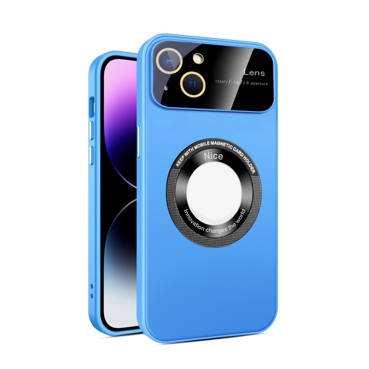 For iPhone 15 Plus Large Glass Window Magnetic Magsafe Phone Case with Lens Film(Sky Blue)
For iPhone 15 Plus Large Glass Window Magnetic Magsafe Phone Case with Lens Film(Sky Blue)