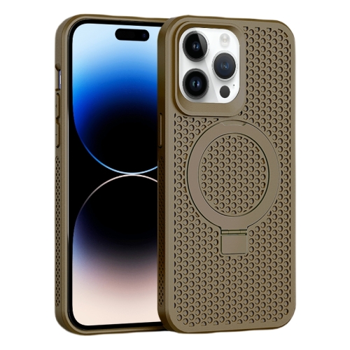 For iPhone 15 Pro Skin Feel PC+TPU Cooling Magnetic Magsafe Phone Case with Stand(Brown)
For iPhone 15 Pro Skin Feel PC+TPU Cooling Magnetic Magsafe Phone Case with Stand(Brown)