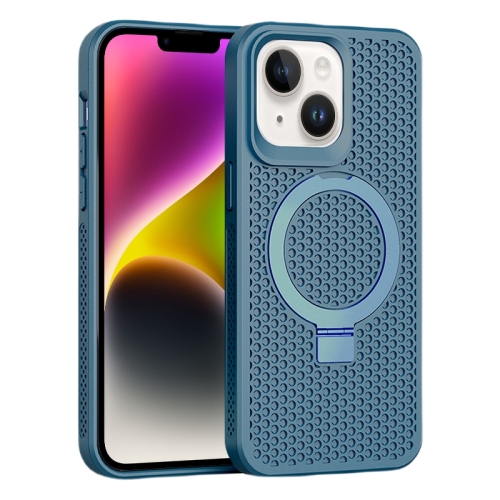 For iPhone 15 Skin Feel PC+TPU Cooling Magnetic Magsafe Phone Case with Stand(Navy Blue)
For iPhone 15 Skin Feel PC+TPU Cooling Magnetic Magsafe Phone Case with Stand(Navy Blue)