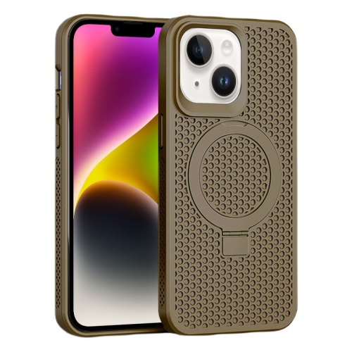 For iPhone 14/13 Skin Feel PC+TPU Cooling Magnetic Magsafe Phone Case with Stand(Brown)
For iPhone 14/13 Skin Feel PC+TPU Cooling Magnetic Magsafe Phone Case with Stand(Brown)