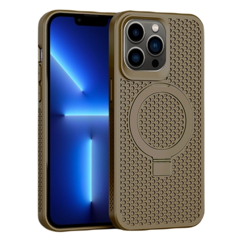 For iPhone 13 Pro Skin Feel PC+TPU Cooling Magnetic Magsafe Phone Case with Stand(Brown)
For iPhone 13 Pro Skin Feel PC+TPU Cooling Magnetic Magsafe Phone Case with Stand(Brown)