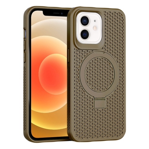 For iPhone 12/12 Pro Skin Feel PC+TPU Cooling Magnetic Magsafe Phone Case with Stand(Brown)
For iPhone 12/12 Pro Skin Feel PC+TPU Cooling Magnetic Magsafe Phone Case with Stand(Brown)