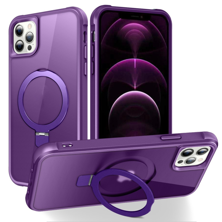 For iPhone 13 Pro Max / 12 Pro Max MagSafe Magnetic Holder Phone Case(Purple)
For iPhone 13 Pro Max / 12 Pro Max MagSafe Magnetic Holder Phone Case(Purple)