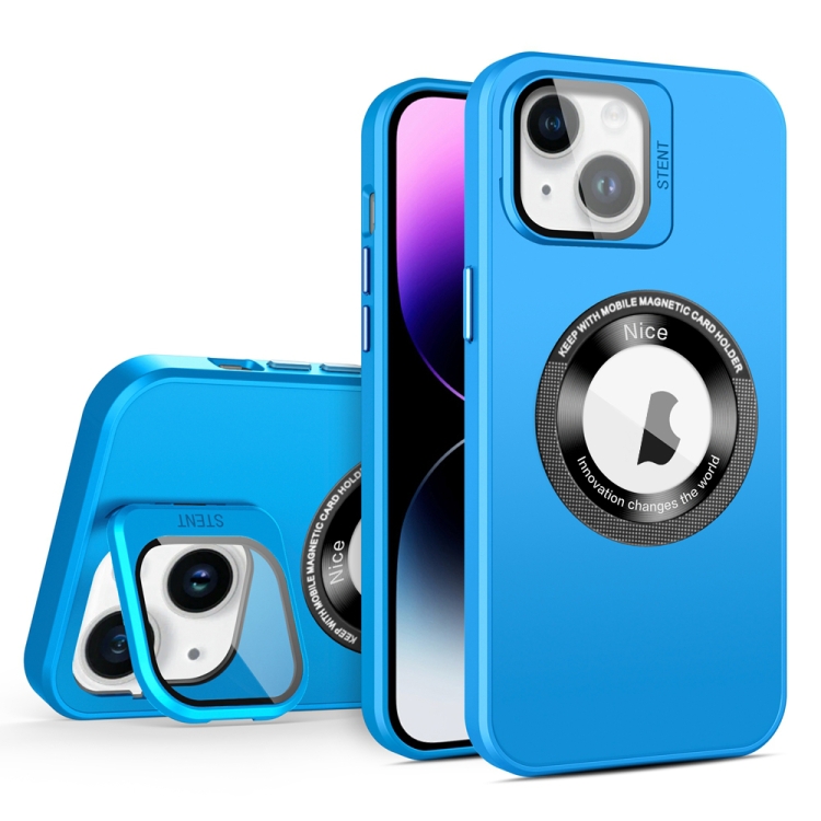For iPhone 14 Plus Skin Feel Magnifier MagSafe Lens Holder Phone Case(Light Blue)
For iPhone 14 Plus Skin Feel Magnifier MagSafe Lens Holder Phone Case(Light Blue)