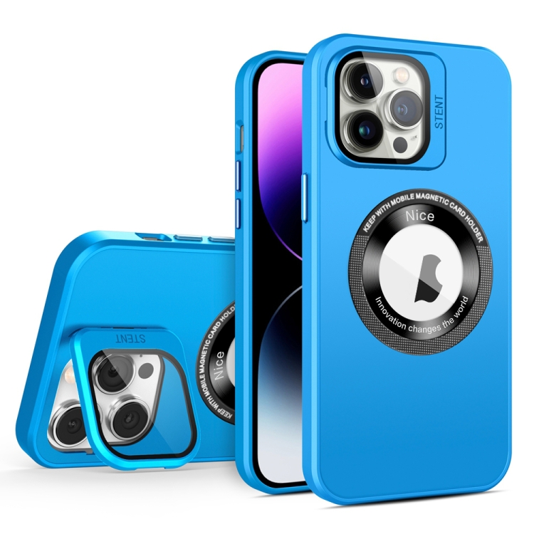 For iPhone 13 Pro Max Skin Feel Magnifier MagSafe Lens Holder Phone Case(Light Blue)
For iPhone 13 Pro Max Skin Feel Magnifier MagSafe Lens Holder Phone Case(Light Blue)