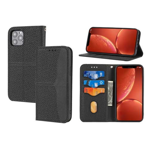 For iPhone 15 Pro Max Woven Texture Stitching Magnetic Leather Phone Case(Black)
For iPhone 15 Pro Max Woven Texture Stitching Magnetic Leather Phone Case(Black)