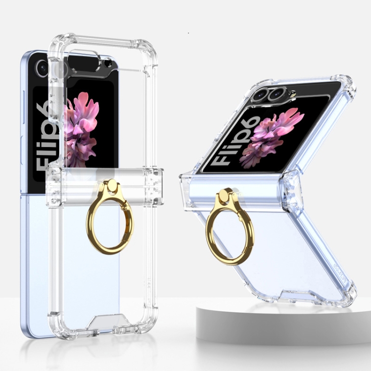 For Samsung Galaxy Z Flip6 / Flip7 FE Gkk Airbag Hinge Silicone Phone Case with Ring Holder(Transparent)
For Samsung Galaxy Z Flip6 / Flip7 FE Gkk Airbag Hinge Silicone Phone Case with Ring Holder(Transparent)