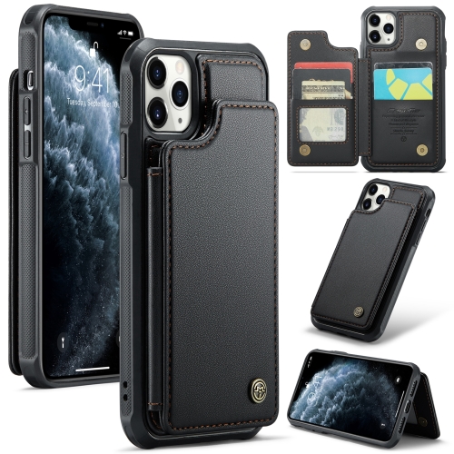 

For iPhone 11 Pro CaseMe C22 Card Slots Holder RFID Anti-theft Phone Case(Black)