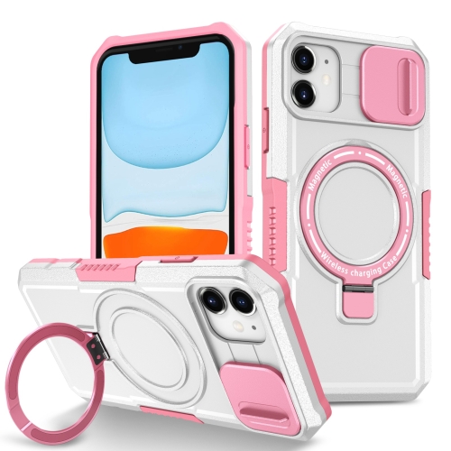 For iPhone 12 Sliding Camshield Magsafe Holder TPU Hybrid PC Phone Case(Pink White)
For iPhone 12 Sliding Camshield Magsafe Holder TPU Hybrid PC Phone Case(Pink White)