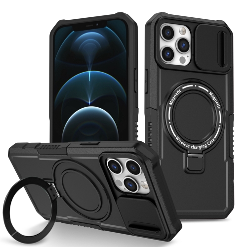 For iPhone 12 Pro Max Sliding Camshield Magsafe Holder TPU Hybrid PC Phone Case(Black)
For iPhone 12 Pro Max Sliding Camshield Magsafe Holder TPU Hybrid PC Phone Case(Black)