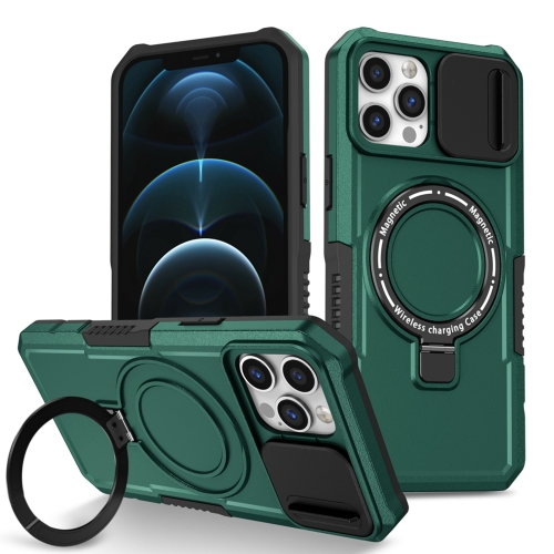 For iPhone 12 Pro Max Sliding Camshield Magsafe Holder TPU Hybrid PC Phone Case(Deep Green)
For iPhone 12 Pro Max Sliding Camshield Magsafe Holder TPU Hybrid PC Phone Case(Deep Green)