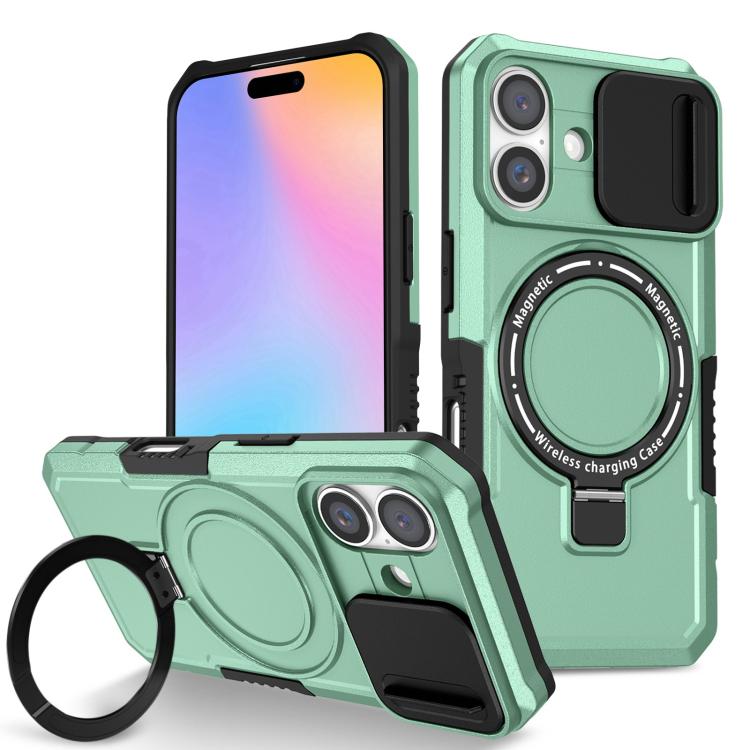For iPhone 16 Sliding Camshield MagSafe Holder TPU Hybrid PC Phone Case(Light Blue)
For iPhone 16 Sliding Camshield MagSafe Holder TPU Hybrid PC Phone Case(Light Blue)
