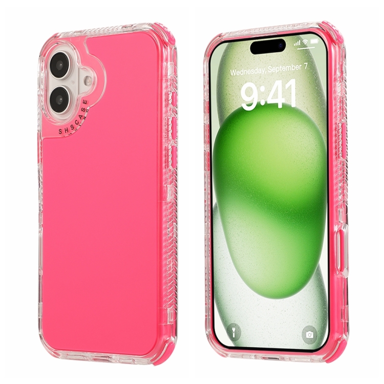 For iPhone 16 Dreamland 3 in 1 Solid Color Transparent Frame PC + TPU Phone Case(Rose Red)
For iPhone 16 Dreamland 3 in 1 Solid Color Transparent Frame PC + TPU Phone Case(Rose Red)