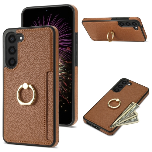 For Samsung Galaxy S23 5G Ring Card Litchi Leather Back Phone Case(Brown)
For Samsung Galaxy S23 5G Ring Card Litchi Leather Back Phone Case(Brown)