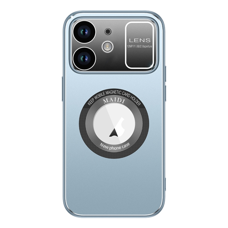 For iPhone 12 Large Window MagSafe Skin Feel PC Phone Case(Blue)
For iPhone 12 Large Window MagSafe Skin Feel PC Phone Case(Blue)