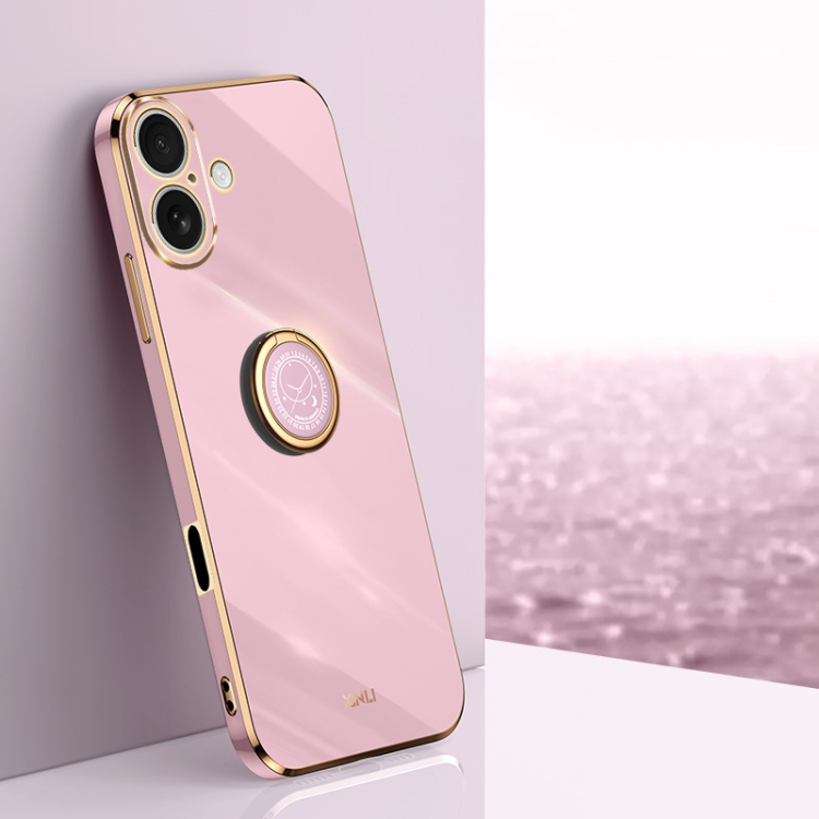 For iPhone 16 Plus XINLI Straight Edge 6D Electroplate TPU Phone Case with Ring Holder(Cherry Purple)
For iPhone 16 Plus XINLI Straight Edge 6D Electroplate TPU Phone Case with Ring Holder(Cherry Purple)