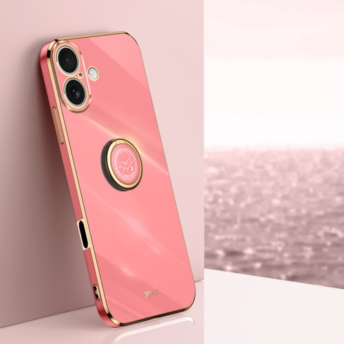 For iPhone 16 Plus XINLI Straight Edge 6D Electroplate TPU Phone Case with Ring Holder(Hawthorn Red)
For iPhone 16 Plus XINLI Straight Edge 6D Electroplate TPU Phone Case with Ring Holder(Hawthorn Red)