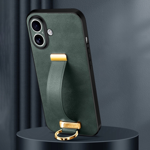 For iPhone 16 SULADA Tide Cool Series PC + Leather Texture Skin Feel Phone Case(Green)
For iPhone 16 SULADA Tide Cool Series PC + Leather Texture Skin Feel Phone Case(Green)
