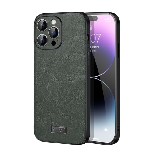 For iPhone 15 Pro Max SULADA Shockproof TPU + Handmade Leather Phone Case(Green)
For iPhone 15 Pro Max SULADA Shockproof TPU + Handmade Leather Phone Case(Green)