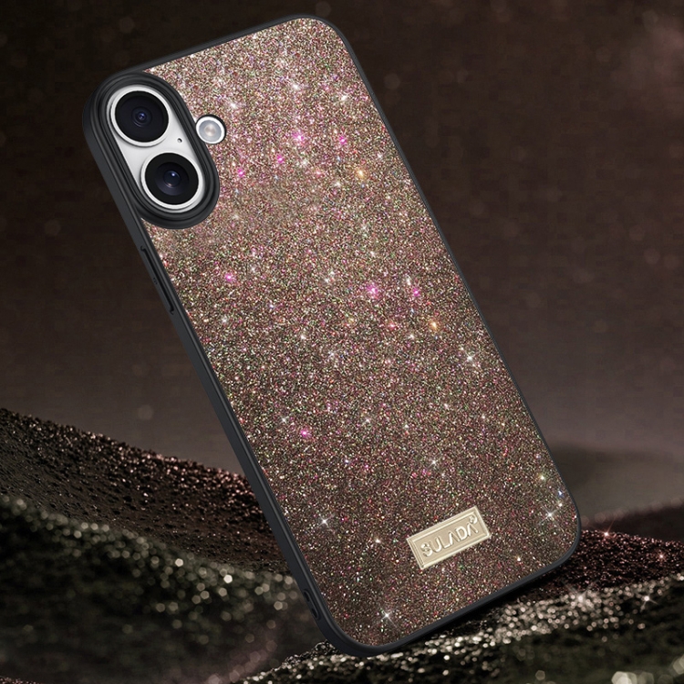 For iPhone 16 Plus SULADA Glittery PC Hybrid TPU Handmade Leather Phone Case(Colorful)
For iPhone 16 Plus SULADA Glittery PC Hybrid TPU Handmade Leather Phone Case(Colorful)