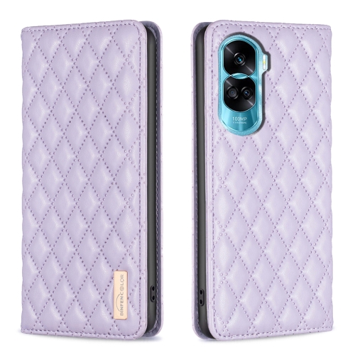 For Honor 90 Lite/X50i Diamond Lattice Magnetic Leather Flip Phone Case(Purple)
For Honor 90 Lite/X50i Diamond Lattice Magnetic Leather Flip Phone Case(Purple)