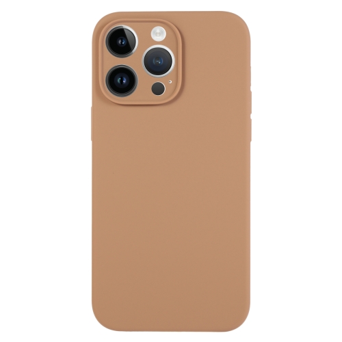 For iPhone 14 Pro Pure Color Liquid Silicone Fine Pore Phone Case(Light Brown)
For iPhone 14 Pro Pure Color Liquid Silicone Fine Pore Phone Case(Light Brown)