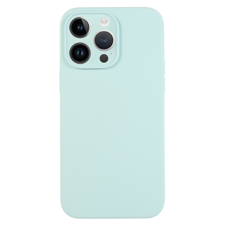 For iPhone 14 Pro Max Pure Color Liquid Silicone Fine Pore Phone Case(Turquoise)
For iPhone 14 Pro Max Pure Color Liquid Silicone Fine Pore Phone Case(Turquoise)