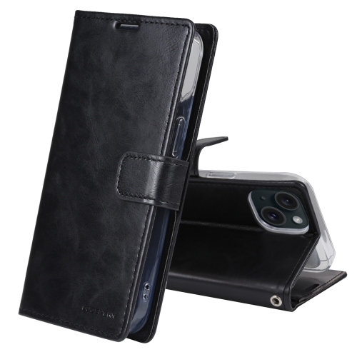 For iPhone 15 Plus GOOSPERY BLUE MOON Crazy Horse Texture Leather Phone Case(Black)
For iPhone 15 Plus GOOSPERY BLUE MOON Crazy Horse Texture Leather Phone Case(Black)