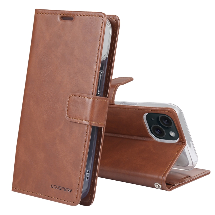 For iPhone 15 GOOSPERY BLUE MOON Crazy Horse Texture Leather Phone Case(Brown)
For iPhone 15 GOOSPERY BLUE MOON Crazy Horse Texture Leather Phone Case(Brown)