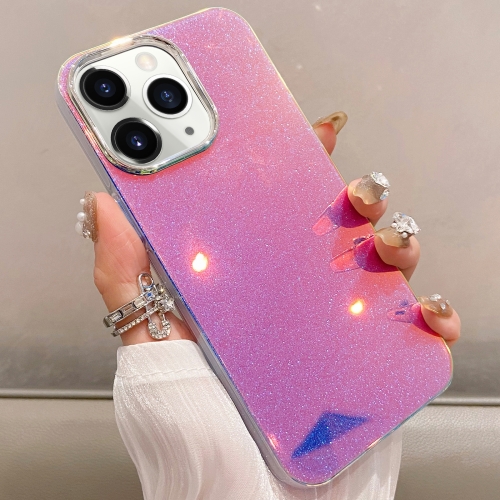 

For iPhone 11 Pro Max Mirror Glitter IMD Phone Case(Pink)