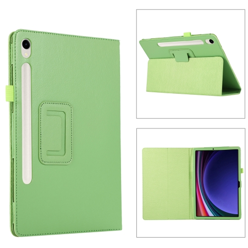 For Samsung Galaxy Tab S9 Litchi Texture Leather Tablet Case with Holder(Green)
For Samsung Galaxy Tab S9 Litchi Texture Leather Tablet Case with Holder(Green)