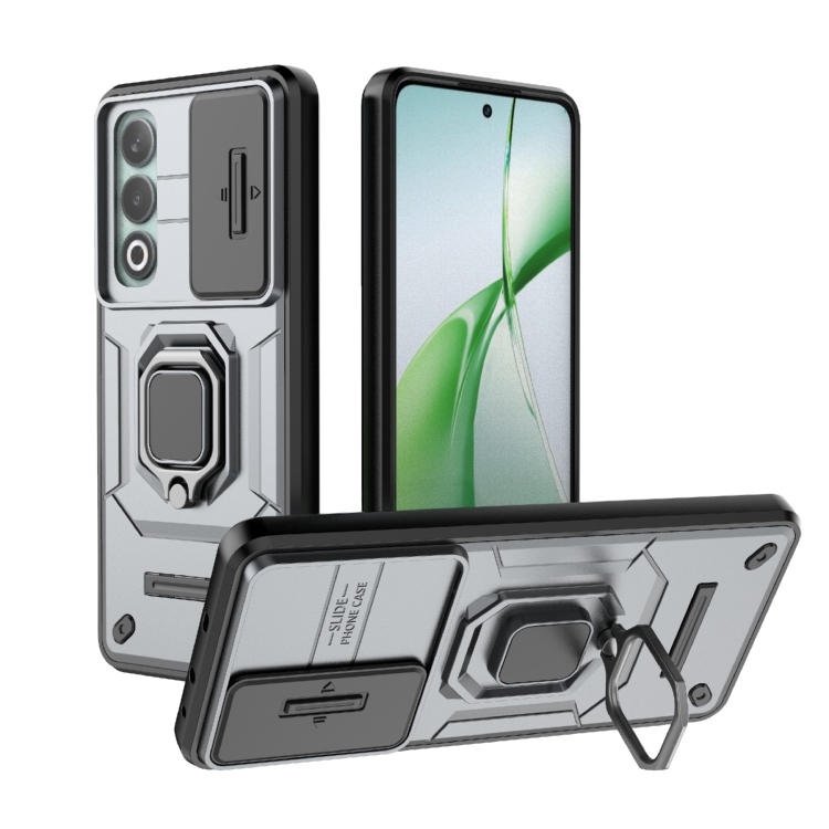 For OnePlus Nord CE4 5G Global Sliding Camshield TPU + PC Shockproof Phone Case with Holder(Grey)
For OnePlus Nord CE4 5G Global Sliding Camshield TPU + PC Shockproof Phone Case with Holder(Grey)